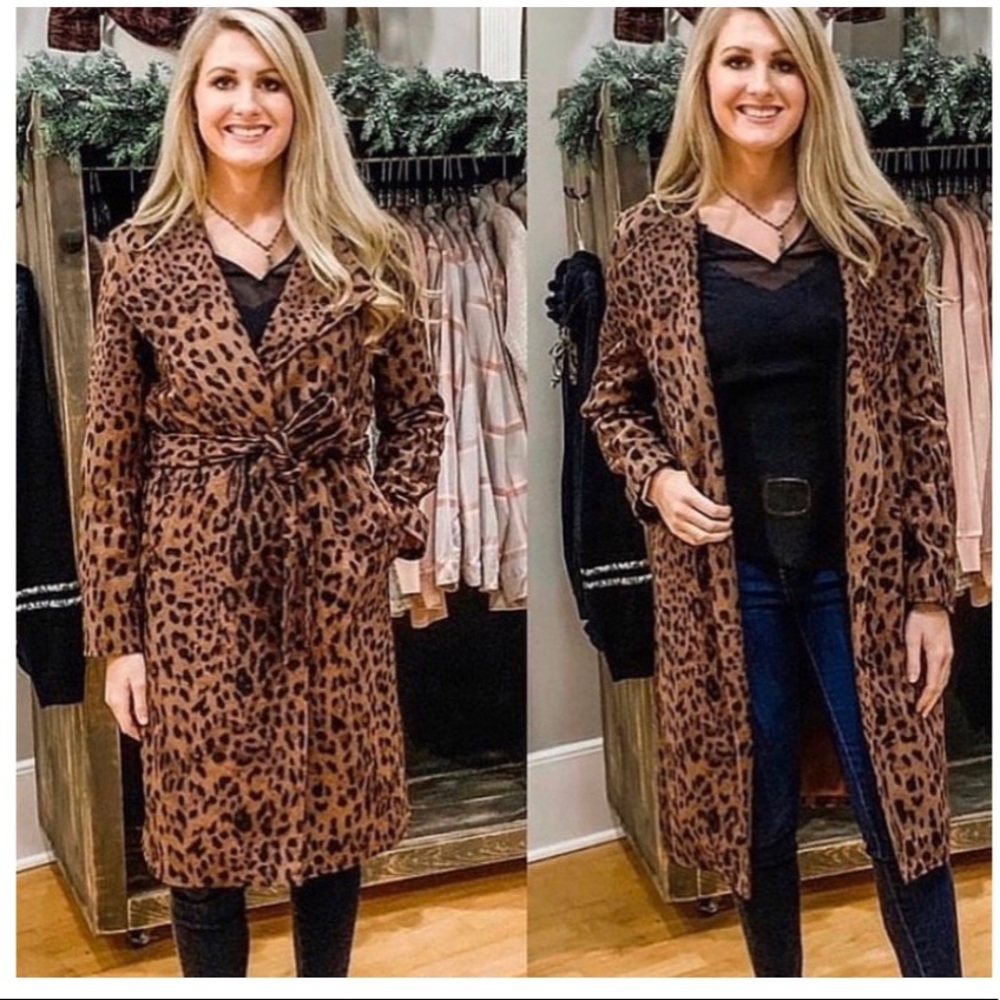 Dear John leopard trench coat